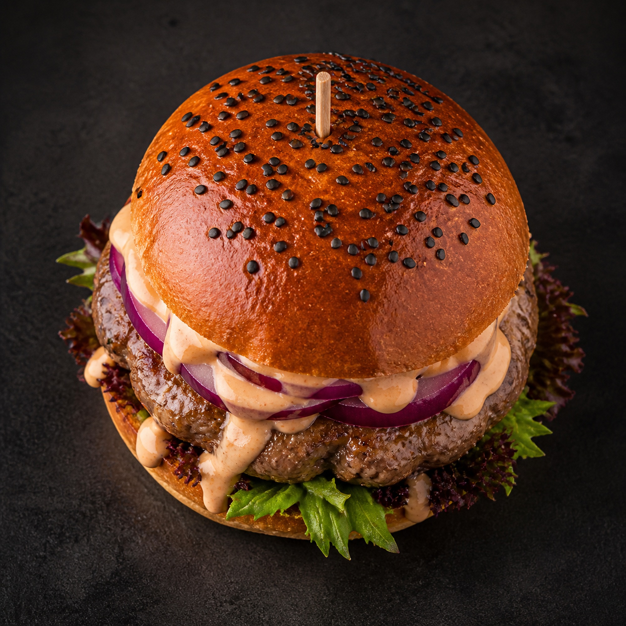 Burger Autorski – widok z góry