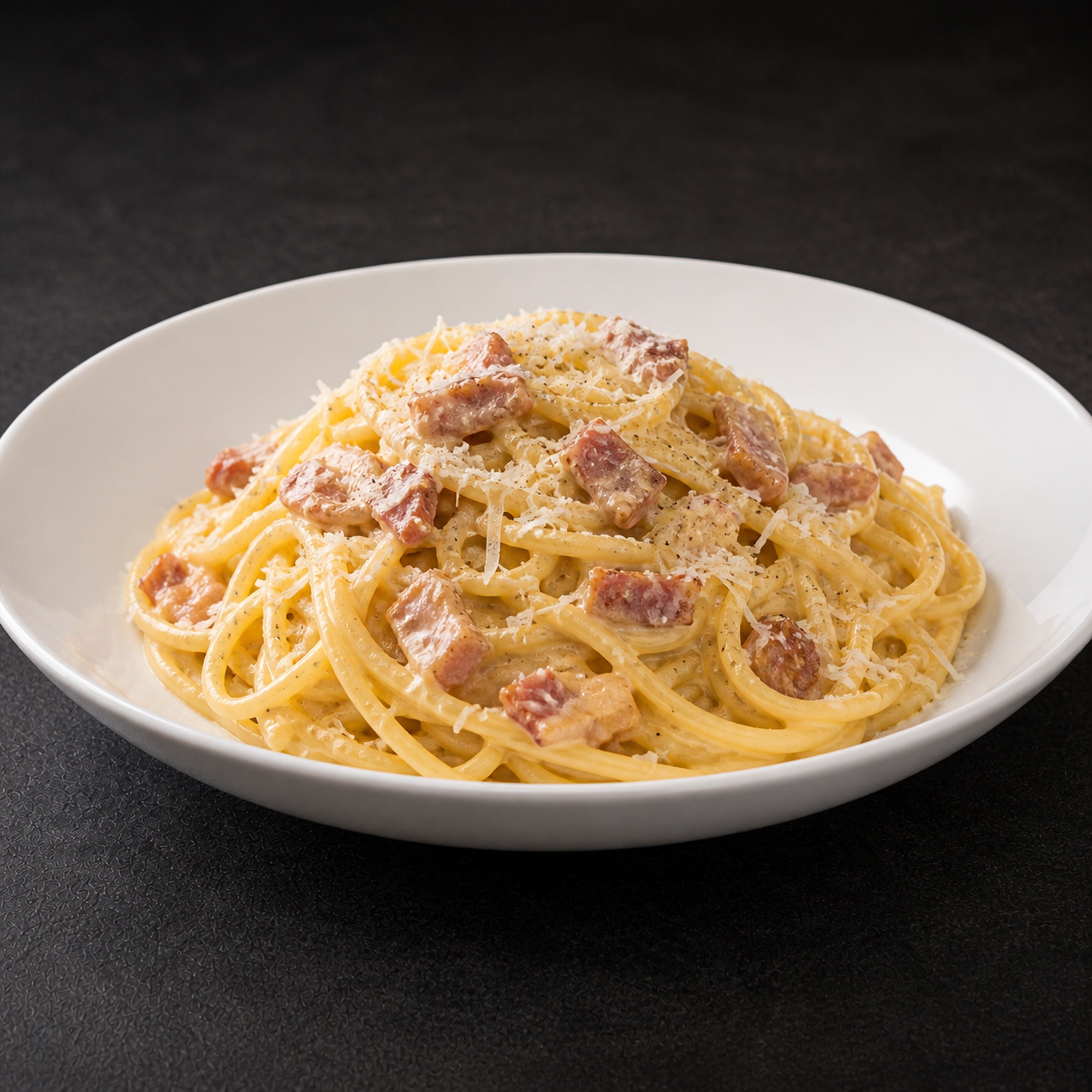 Spaghetti Carbonara – widok frontowy